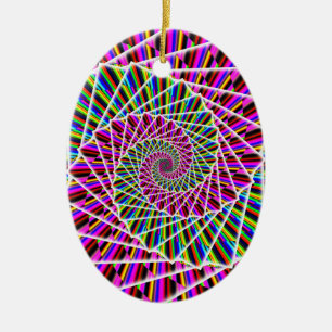 Paarse spiraal ( u kunt woorden toevoegen als u da keramisch ornament