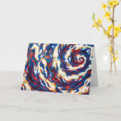 Paarse spiraalmelkweg kaart (Gele Bloem)