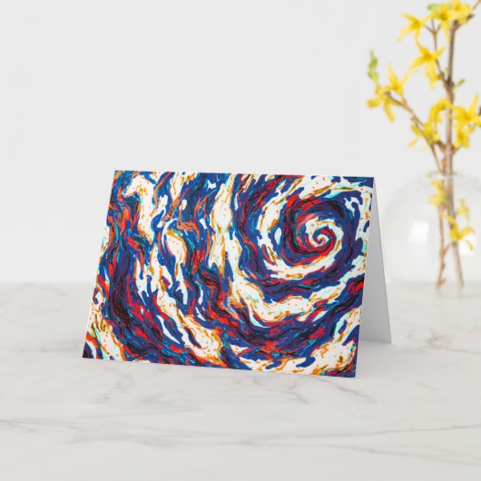 Paarse spiraalmelkweg kaart (Gele Bloem)