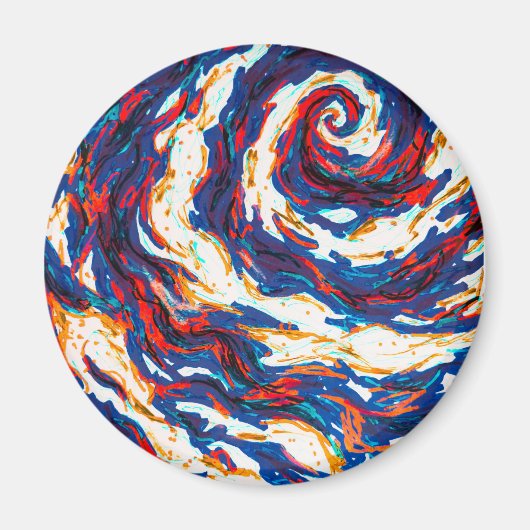 Paarse spiraalmelkweg magneet (Voorkant)