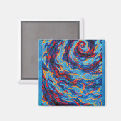 Paarse spiraalmelkweg magneet (Voorkant / Achterkant)