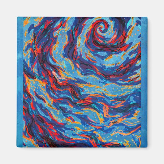 Paarse spiraalmelkweg magneet (Voorkant)