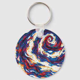 Paarse spiraalmelkweg sleutelhanger