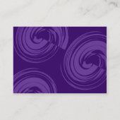 Paarse spiraaltjes - Paars Visitekaartje (Achterkant)