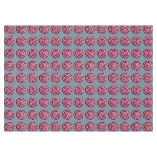 Paarse spiraaltjes tafelkleed (Voorkant (Horizontaal))