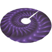 Paarse spiraalvormige fractale structuurrok kerstboom rok (Gekanteld)