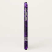 Paarse Spiral Fractal Celtic Knot iPhone X Hoesje (Achterkant/links)