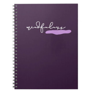 Paarse Spiral Notitieboek - Mindfulness Journal
