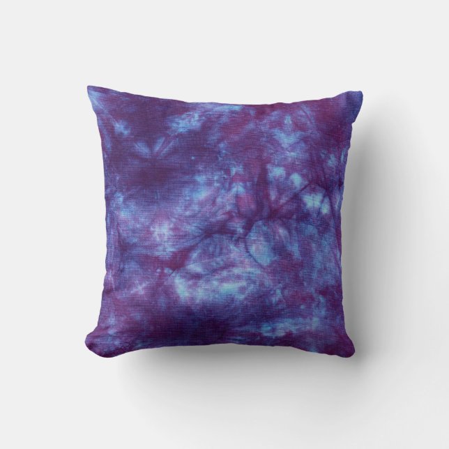 Paarse Spirit Tie Dye MoJo Pillow Kussen (Voorkant)