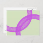 paarse spirituele vervulling briefkaart (Voorkant / Achterkant)