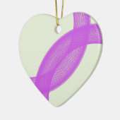 paarse spirituele vervulling keramisch ornament (Links)