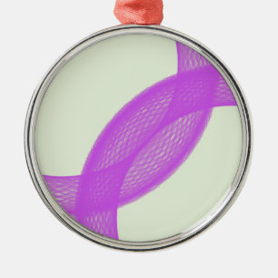 paarse spirituele vervulling metalen ornament