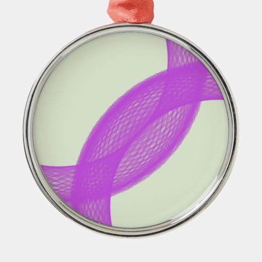 paarse spirituele vervulling metalen ornament (Voorkant)