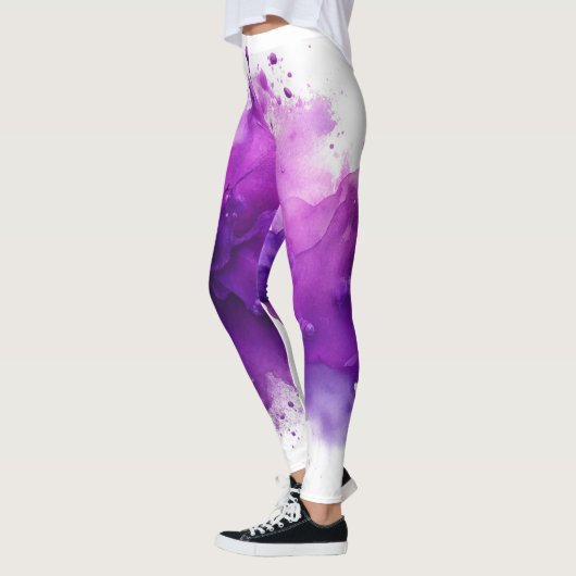 Paarse Splash Leggings (Links)