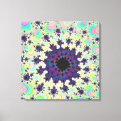 Paarse Splatter Eye Canvas Afdruk (Voorkant)