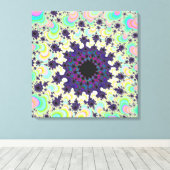 Paarse Splatter Eye Canvas Afdruk (Insitu (Houten vloer))