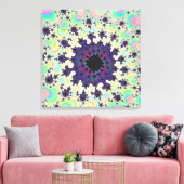 Paarse Splatter Eye Canvas Afdruk (Insitu (Woonkamer))