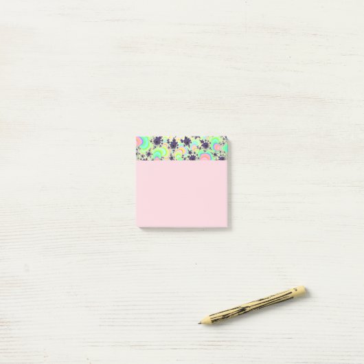 Paarse Splatter Eye Post-it® Notes (Op bureau)