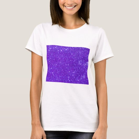 Paarse spleetglitter - Aangepast ontwerp T-shirt (Voorkant)