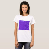 Paarse spleetglitter - Aangepast ontwerp T-shirt (Voorkant volledig)