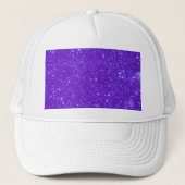 Paarse spleetglitter - Aangepast ontwerp Trucker Pet (Voorkant)