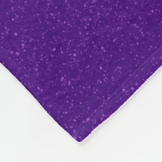 Paarse Split Glitter Fleece Deken - (Hoek)