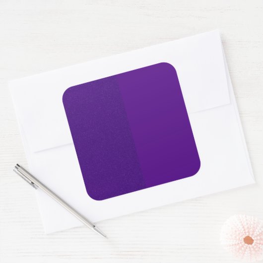 Paarse Split-Textuur Aangepaste Sticker (Envelop)
