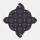 PAARSE SPOOKY GOTHIC HALLOEEN SKULLS BEDANKDOOSJES (Uitgevouwen)