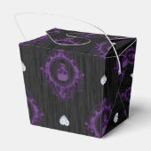 PAARSE SPOOKY GOTHIC HALLOEEN SKULLS BEDANKDOOSJES (Achterkant)