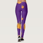 Paarse Spooky Halloween Leggings (Achterkant)
