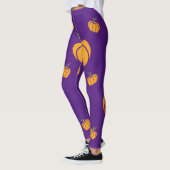 Paarse Spooky Halloween Leggings (Links)
