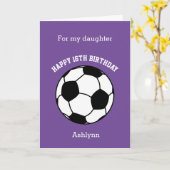 Paarse sport 16e verjaardag kaart (Gele Bloem)