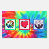 Paarse sport schieten rechthoekige sticker (Voorkant)