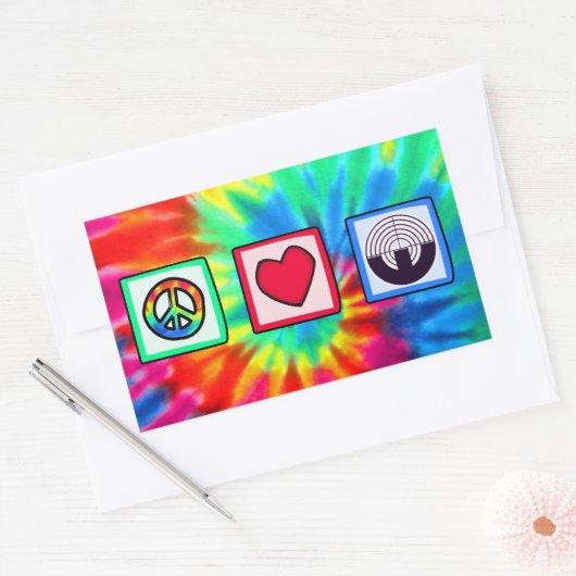 Paarse sport schieten rechthoekige sticker (Envelop)