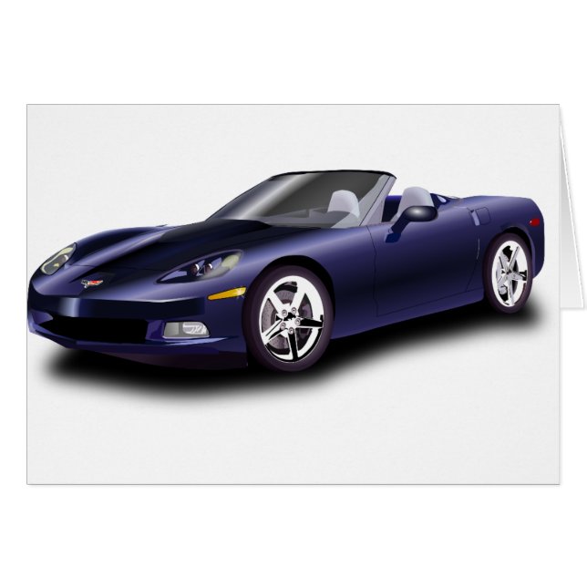 Paarse sportwagen (Voorkant Horizontaal)