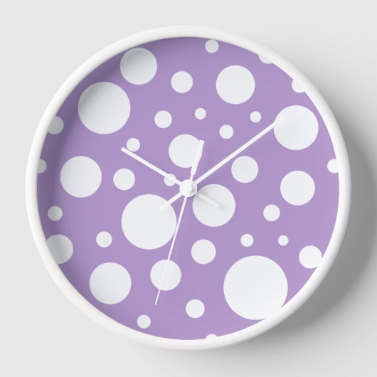 Paarse Spots Clock (Voorkant)