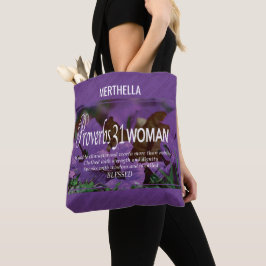 Paarse spreekwoorden 31 tote bag