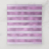 Paarse Spring Floral Wedding Place Card Plaatskaartje (Binnenkant ongevouwen)