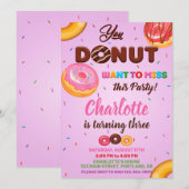 Paarse sprinkeetspartij voor de verjaardag van Don Kaart (Voorkant / Achterkant)