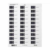Paarse Sprookje Etiket (Full Sheet)