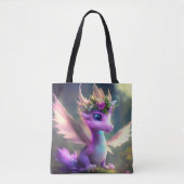 Paarse sprookjesdraak (geloof in het wonderbaarlij tote bag (Voorkant)