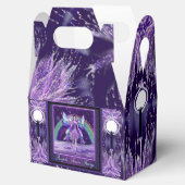 Paarse sprookjespot bedankdoosjes (Geopend)