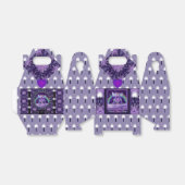 Paarse sprookjespot bedankdoosjes (Uitgevouwen)