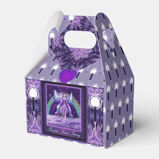 Paarse sprookjespot bedankdoosjes (Voorkant Zijde)