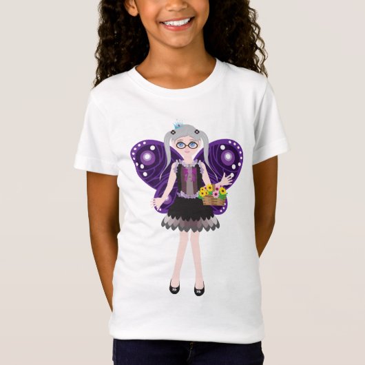 Paarse sprookjesprinses t-shirt (Voorkant)