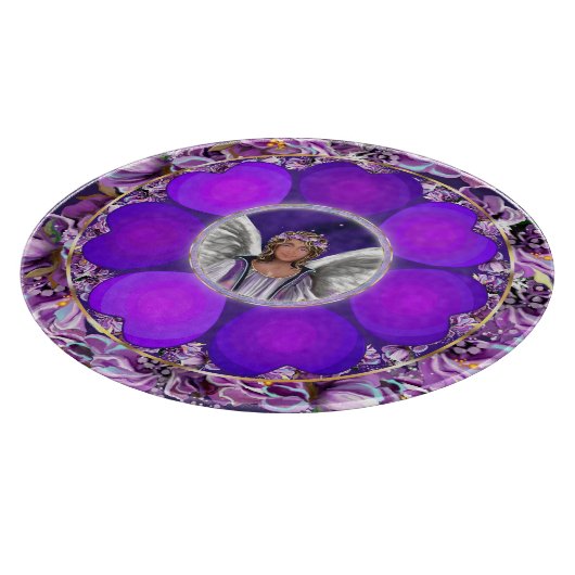 Paarse spuitplaat snijplank (Hoek)