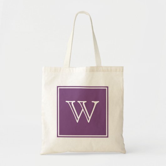 Paarse Square Monogram Canvas tas (Voorkant)