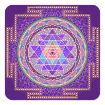 Paarse Sri Yantra