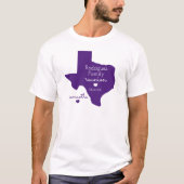 Paarse staat Texas Family Reunion T-Shirt (Voorkant)