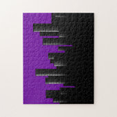 paarse stadslandschap legpuzzel (Verticaal)